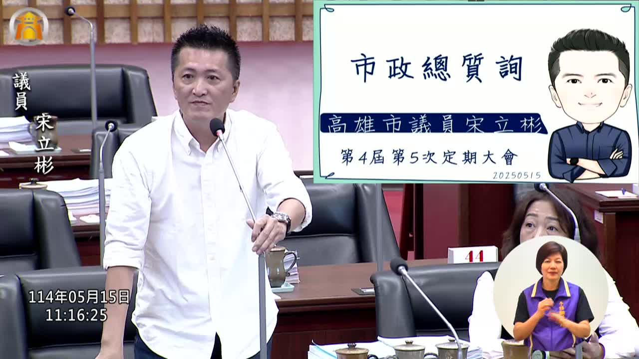 第四屆第五次定期會 市政總質詢_影片連結
